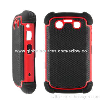 Silicone & Plastic Football Grain Anti-skid Combo Case for Moto G